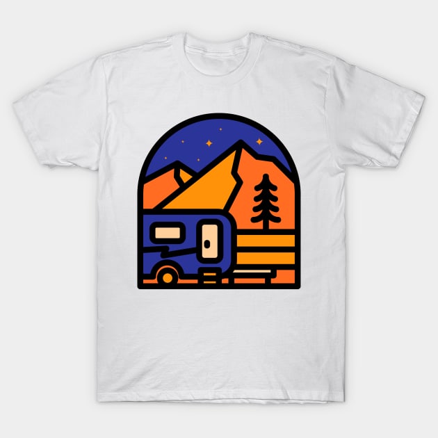 Campervan T-Shirt by polkamdesign